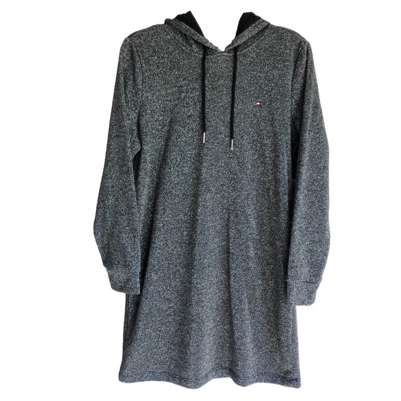 Tommy Hilfiger Metallic Hooded Dress - Picture 1 of 13